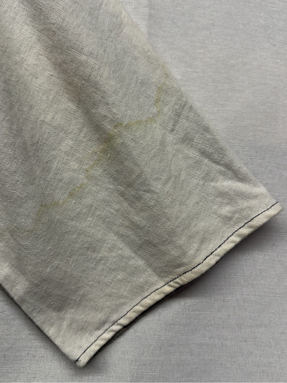 FOR CYNTHIA linen blend black  gray white color block tunic dress M Stain Sleeve - Picture 3 of 7